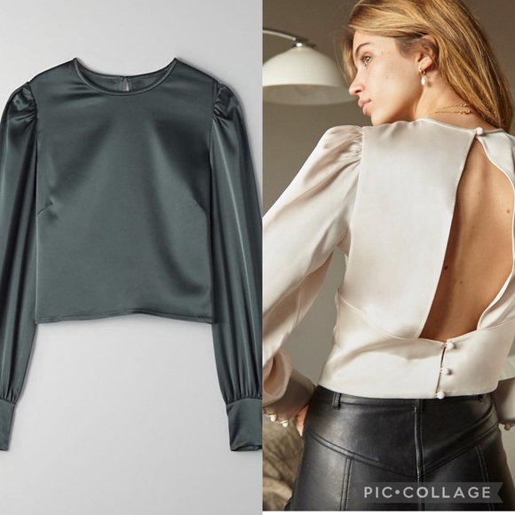 Aritzia Tops - Wilfred besalu blouse in green